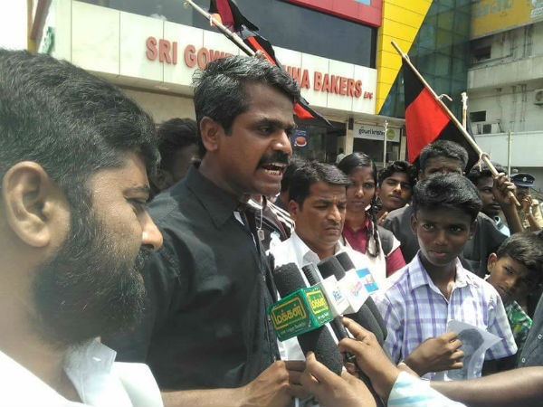 Protest in Tamil Nadu Over Killing of 20 Tamils in Andhra