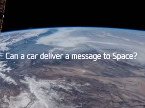A message by a daughter to her father in outer space