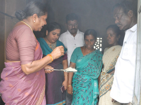 Minister Valaramathi inspects Anganvadi centres
