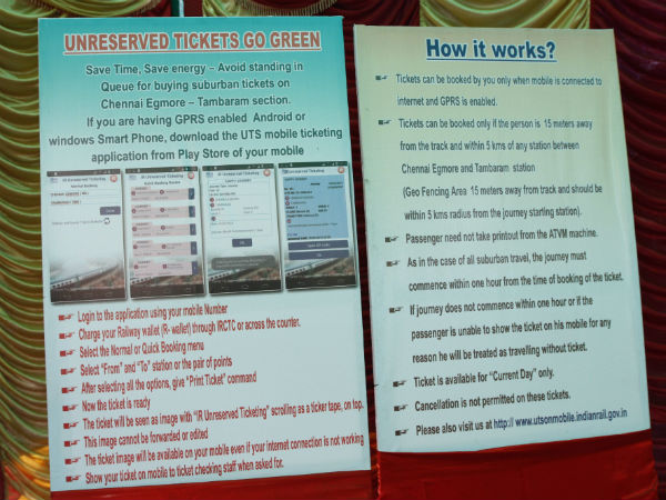 Now, book unreserved category rail tickets via app