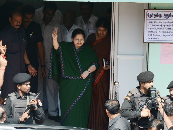 Jayalalithaa filed nomination for RK Nagar bypoll