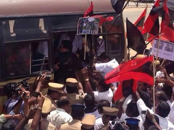 MDMK stage protest in Nagai