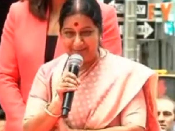 Yoga not religious, an antidote to violence, conflict: Sushma Swaraj at UN Yoga not religious, an antidote to violence, conflict: Sushma Swaraj at UN