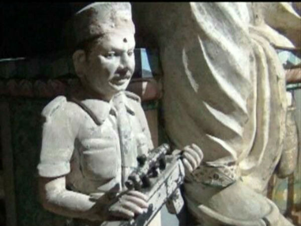 Statue of LTTE Chief in temple altered