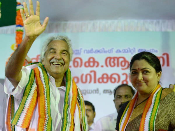 உம்மன் சாண்டிக்கு பாராட்டு