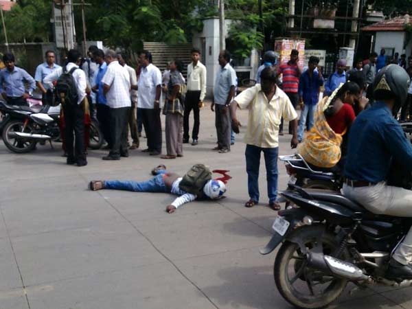 Man died in a accident in Chennai