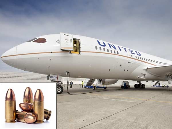 United Airlines pilot flushed bullets down a plane toilet United Airlines pilot flushed bullets down a plane toilet