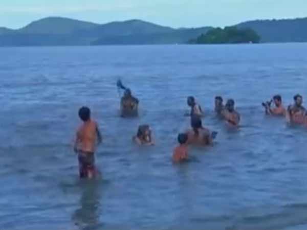 கருப்பு நீல மண் படிவு