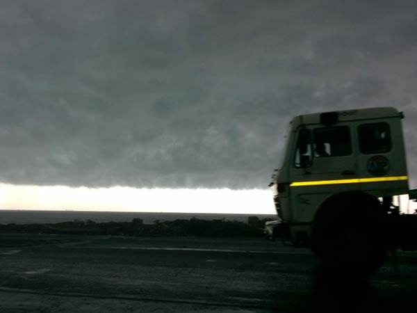 Heavy rain in the outskirts of Chennai
