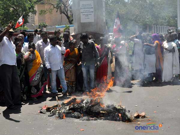 தாம்பரத்தில் போராட்டம்