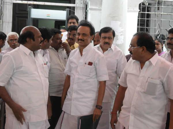 DMK stages walks out in Tamil Nadu Assembly DMK stages walks out in Tamil Nadu Assembly