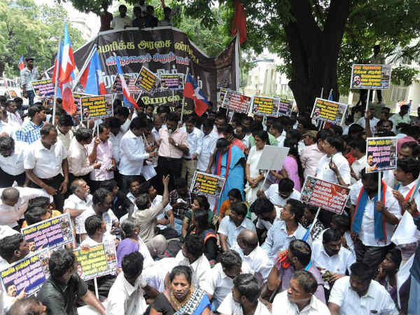 VCK protest against US on Srilanka's war crime