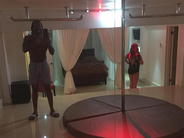 Personal strip club inside the Chris Gayle's house! Personal strip club inside the Chris Gayle's house!