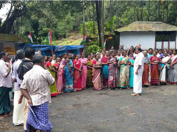 kerala estate protest 2