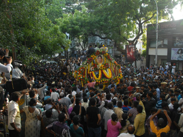 Manorama's funerals today