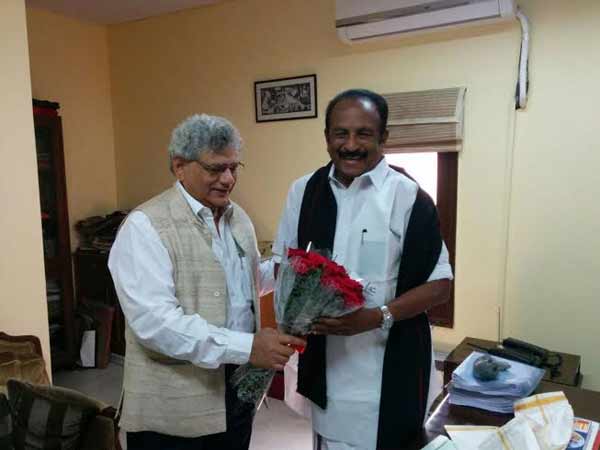 Vaiko meets Communist leaders in Delhi