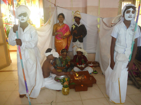 Karaikudi students's tableau show 