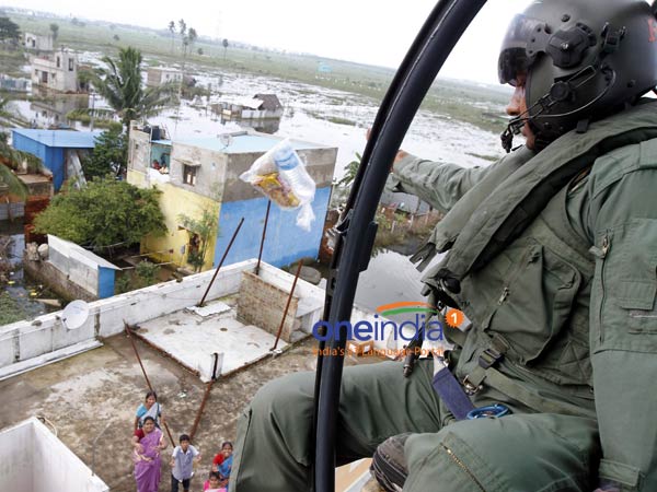 6,125 kg relief materials given via helicopter
