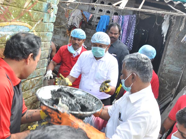 சென்னையில் துப்புரவுப் பணி