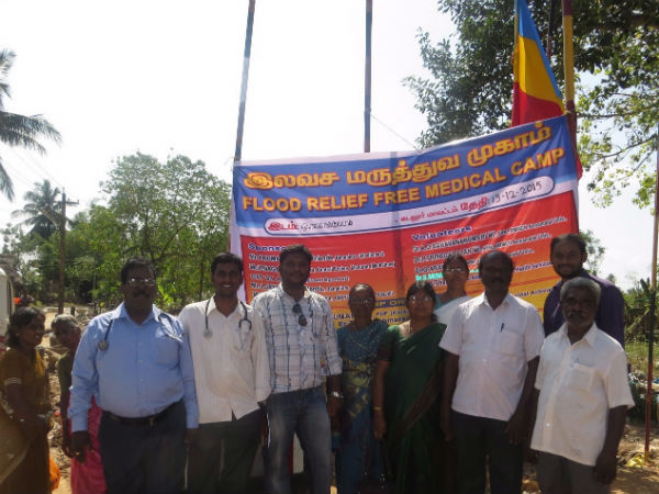Volunteers conduct medical camp in a Cuddalore village