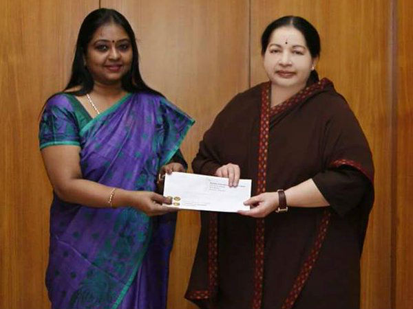 Jaya TV donates Rs 5 Crore for flood relief in Tamil Nadu Jaya TV donates Rs 5 Crore for flood relief in Tamil Nadu