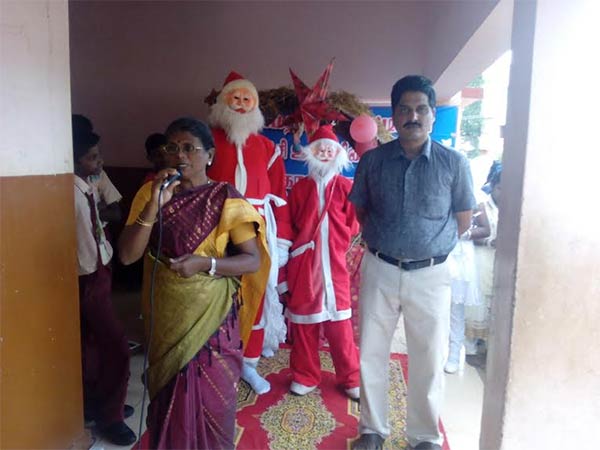 Christmas celebrated in Karaikudi school