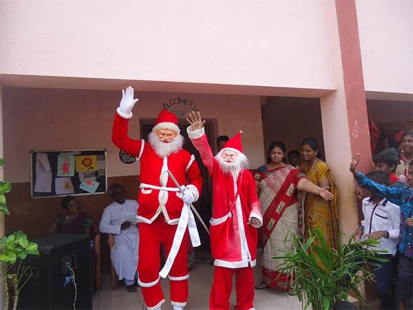 Christmas celebrated in Karaikudi school