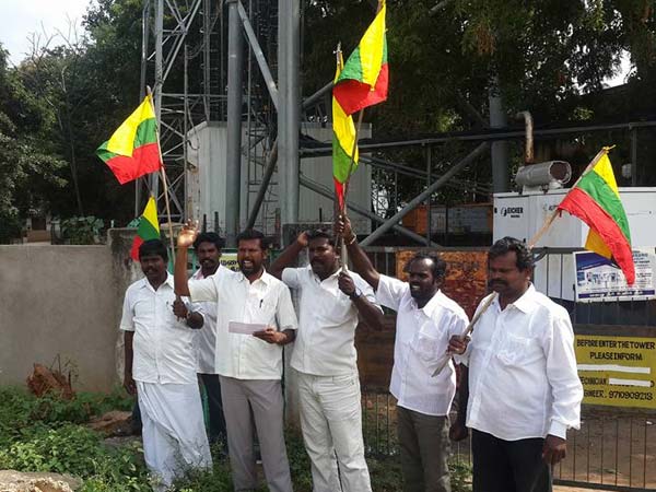Jallikattu protest in Sivanganga and tanjore