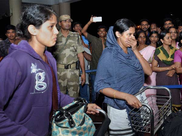 ஏமனிலிருந்து மீட்கப்பட்ட இந்தியர்கள்