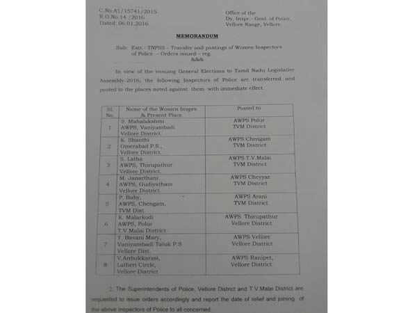 218 inspectors transferred 