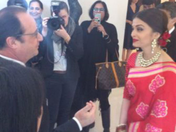 Aishwarya Rai Bachchan meets French President Francois Hollande Aishwarya Rai Bachchan meets French President Francois Hollande