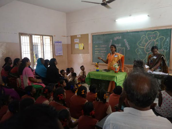  Parents teachers meeting of Karaikudi school