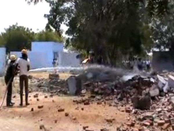 Sivakasi: Fire Accident at Cracker manufacturing unit,1 dead Sivakasi: Fire Accident at Cracker manufacturing unit,1 dead