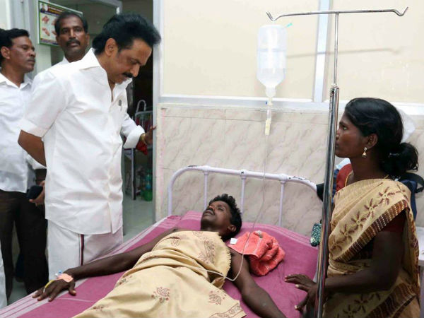 Physically disabled person died: stalin pays homage