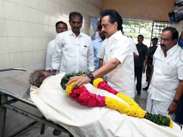 Physically disabled person died: stalin pays homage