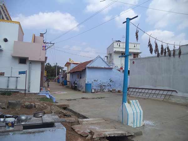 A village bans party banner, flags