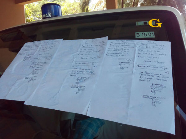 Tirunelveli district collector's car confiscated Tirunelveli district collector's car confiscated