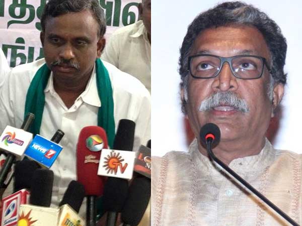 Farmer leader PR Pandian meets Nassar Farmer leader PR Pandian meets Nassar