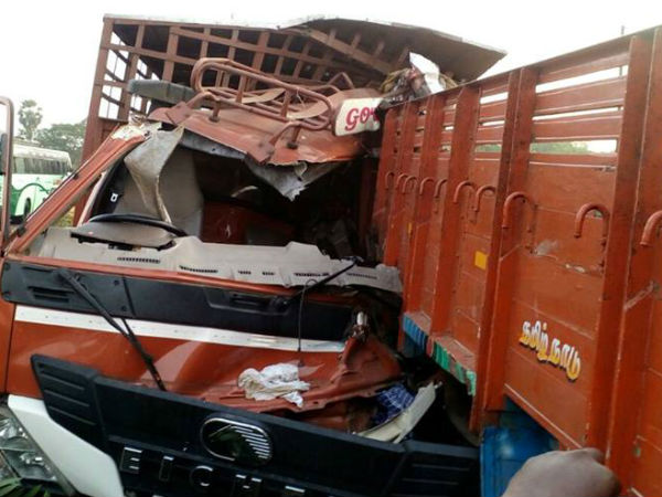 5 die as mini lorry rams lorry