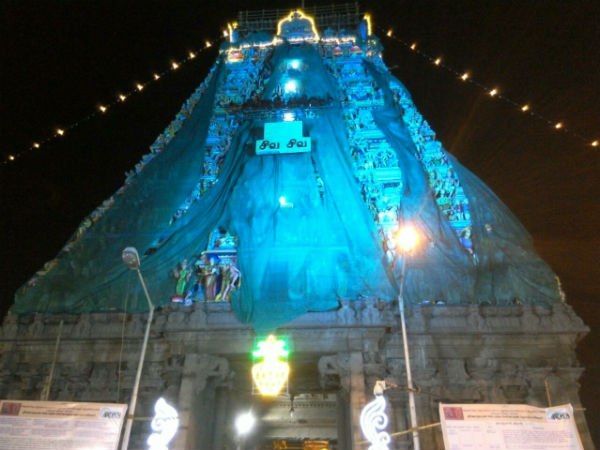 கம்பீரமான ராஜ கோபுரம்