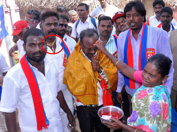 VCK cadres campaign for CPM candidate in Maduravoyal
