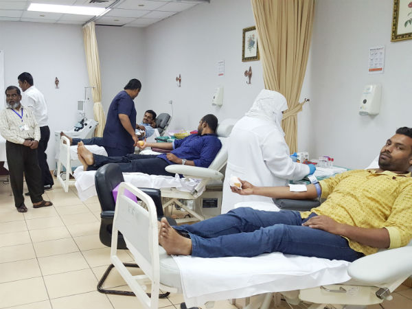 Blood donation camp held in Dammam Blood donation camp held in Dammam