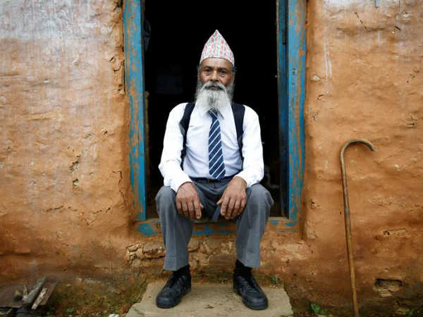 Never too old to learn; Nepal's 68-year-old student
