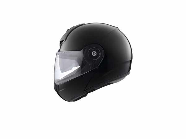 ஹெல்மெட் அணிந்தபடி