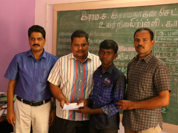 Govt school students honoured 