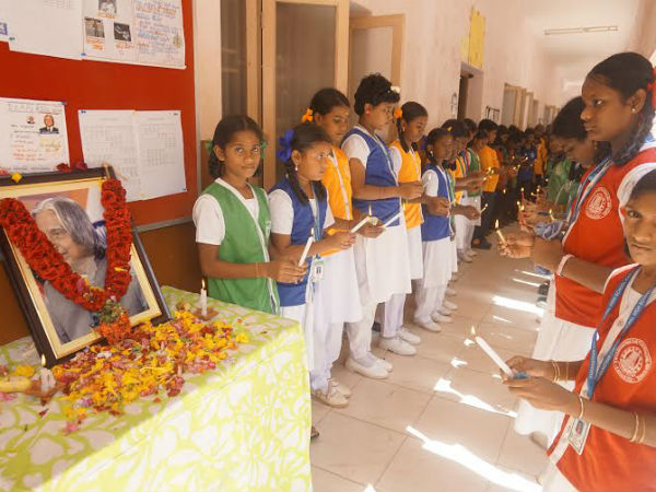 Karaikudi school studens observe Kalam's first death anniversary 