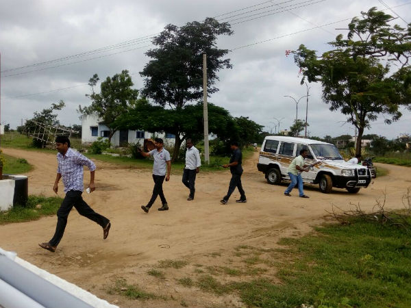 Two persons have died in the encounter at Hyderabad.