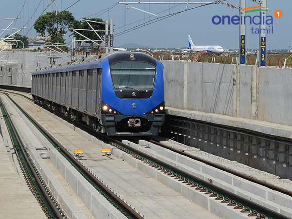 Chennai Airport - Chinnamalai Metro Rail Service Likely to begin by This Month end Chennai Airport - Chinnamalai Metro Rail Service Likely to begin by This Month end