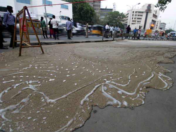 Overflowing sand creates tension in Mount Road 