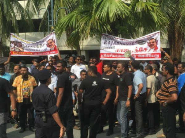 Tamils in Malaysia protest Mahinda Rajapaksa's visit 